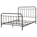 California King Farmhouse Dark Bronze Metal Bed Frame - Omega Lifestyles