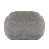 Memory Foam Teddy Fabric Bean Bag Chair With Armrests - Omega Lifestyles