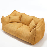 Chenille Dual Bean Bag Chair With Foam Core - Omega Lifestyles