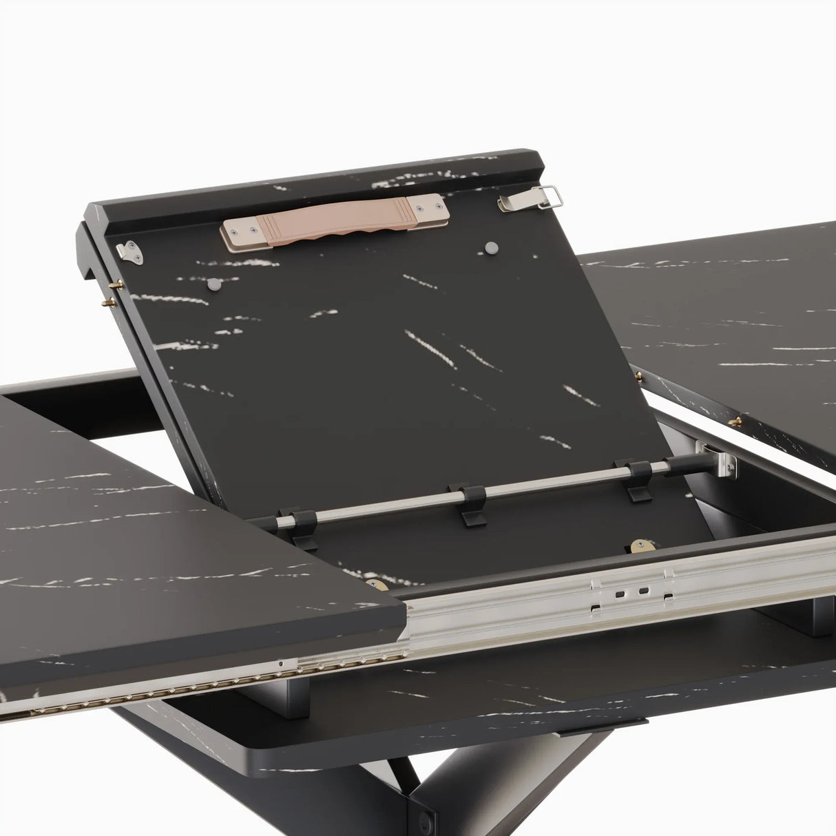 Expandable MDF Dining Table Set With Cushioned Chairs - Omega Lifestyles