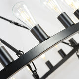 Matte Black Iron Wagon Wheel Farmhouse Chandelier 47-Inch - Omega Lifestyles