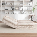 Adjustable Velvet Upholstered Massage Floor Sofa With Pillow - Omega Lifestyles