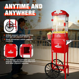 Portable 10 Oz Kettle Popcorn Machine With Cart - Omega Lifestyles