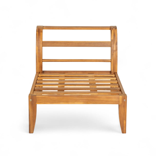 6-Piece Acacia Wood Modular Outdoor Patio Sofa Set - Omega Lifestyles