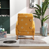 Mustard Boucle Foam Upholstered Nursery Rocking Chair - Omega Lifestyles