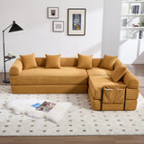 Convertible Corduroy Memory Foam Folding Sofa Bed - Omega Lifestyles