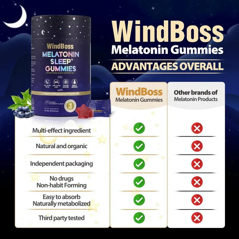 Melatonin Sleep Aid Gummies Natural Relaxation Supplement - Omega Lifestyles