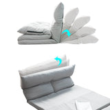 Adjustable Multi-Position Fabric Folding Chaise Lounge Sofa - Omega Lifestyles