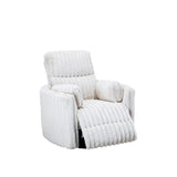 Contemporary White Power Recliner Swivel Glider Chair - Omega Lifestyles