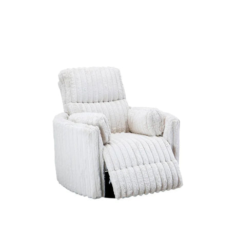 Contemporary White Power Recliner Swivel Glider Chair - Omega Lifestyles