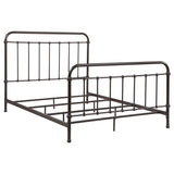 California King Farmhouse Dark Bronze Metal Bed Frame - Omega Lifestyles