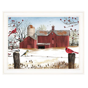 Winter Friends Multicolor Paper Wall Art Print - Omega Lifestyles