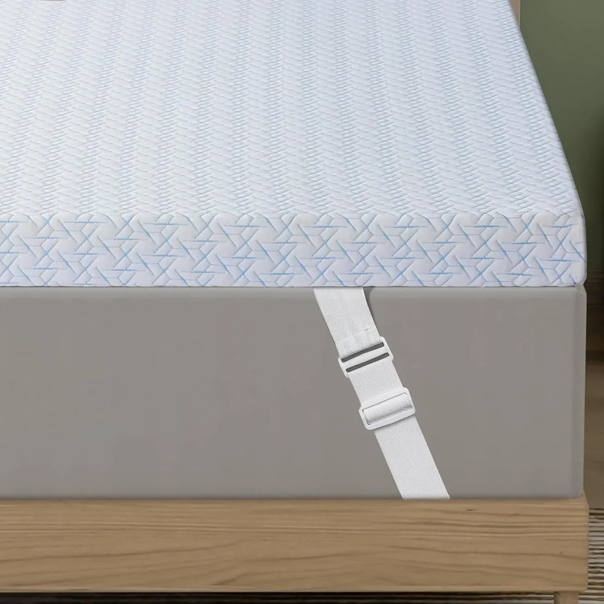 Full Extra Firm 4-Inch Cooling Gel Memory Foam Mattress Topper - Omega Lifestyles