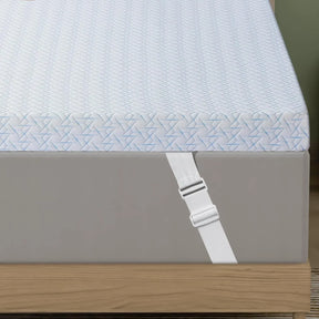 Full Extra Firm 4-Inch Cooling Gel Memory Foam Mattress Topper - Omega Lifestyles