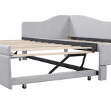 Twin Upholstered L-Shaped Daybed With Pop-Up Trundle - Omega Lifestyles