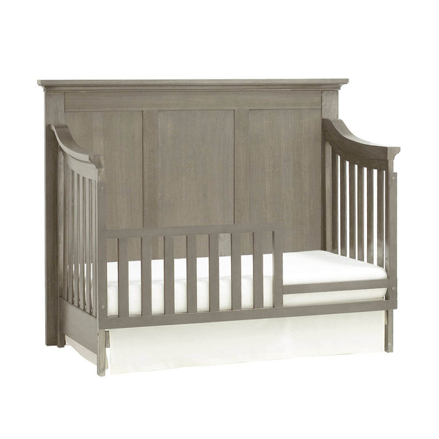 Solid Wood 4-in-1 Convertible Gray Baby Crib - Omega Lifestyles