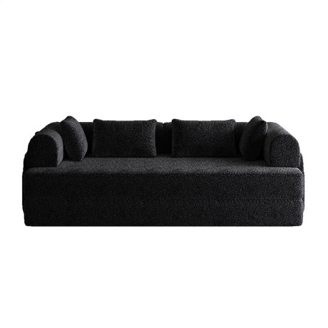 Convertible Chenille Sleeper Sofa Bed With Storage Pocket - Omega Lifestyles