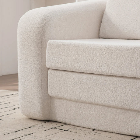 Convertible Chenille Sofa Bed With Folding Foam Cushion - Omega Lifestyles