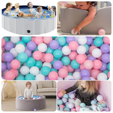 Pack Of 200 Purple Non-Toxic Durable Plastic Ball Pit Balls - Omega Lifestyles