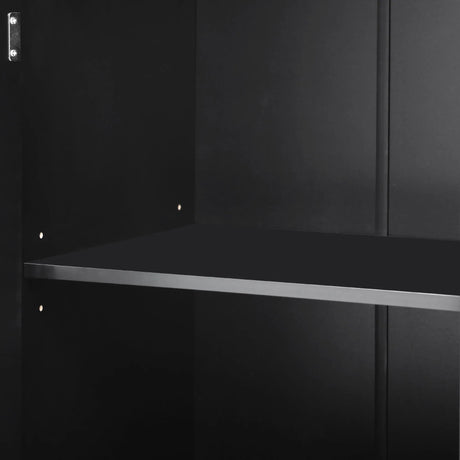 Farmhouse MDF Kitchen Island With Drop Leaf And Storage - Omega Lifestyles