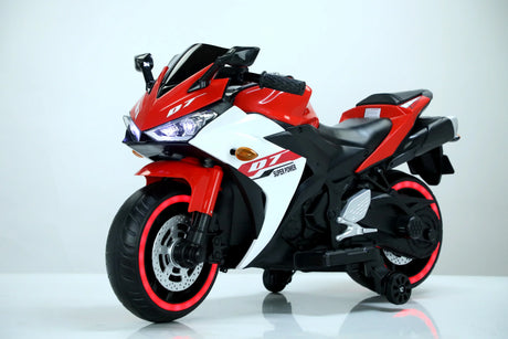 12V Electric Kids Ride-On Motorcycle With Training Wheels - Omega Lifestyles