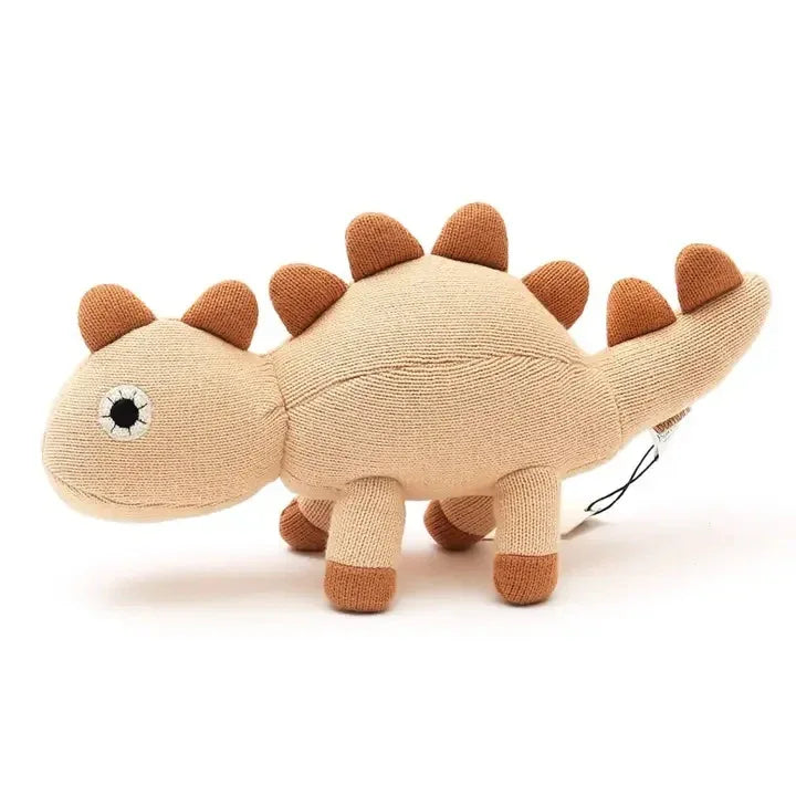 Peach Cotton Polyester Stuffed Dinosaur Soft Toy - Omega Lifestyles
