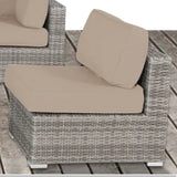 Luxury All-Weather Grey Wicker Outdoor Patio Sofa Set - Omega Lifestyles