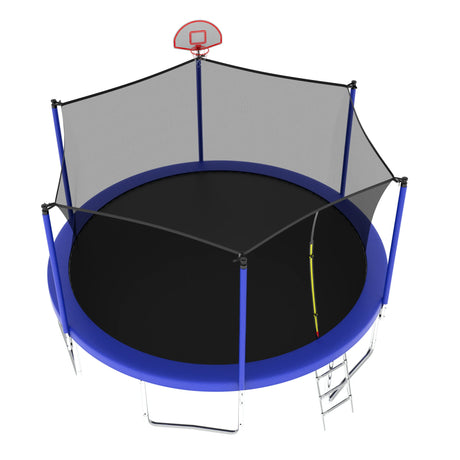14FT Outdoor Kids Trampoline With Safety Enclosure Net - Omega Lifestyles