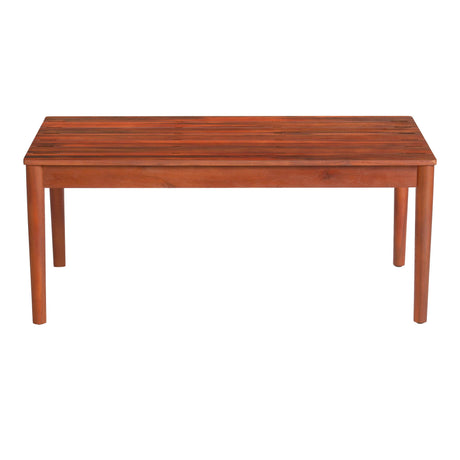 Rustic Acacia Wood Outdoor Coffee Table - Sleep Galleria