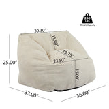 Cozy Retreat Soft Foam Filled Indoor Bean Bag Chair - Omega Lifestyles