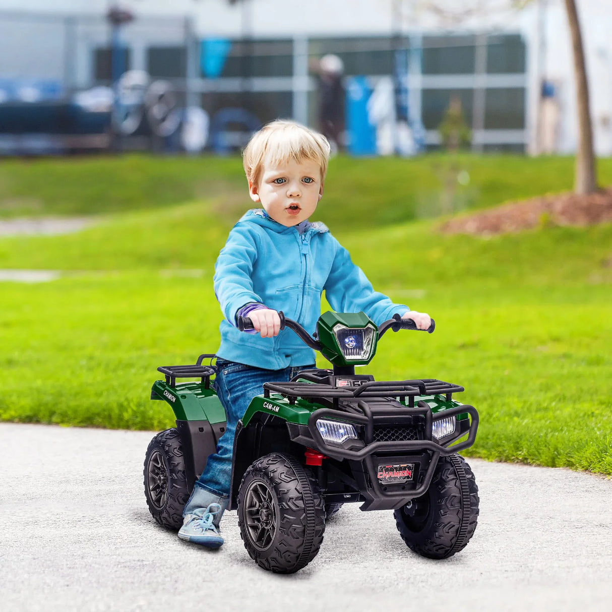 Electric Kids 12V Battery-Operated ATV With AUX USB Ports - Omega Lifestyles