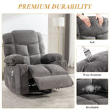 Oversized Soft Massage Recliner Chair With Heating - Omega Lifestyles