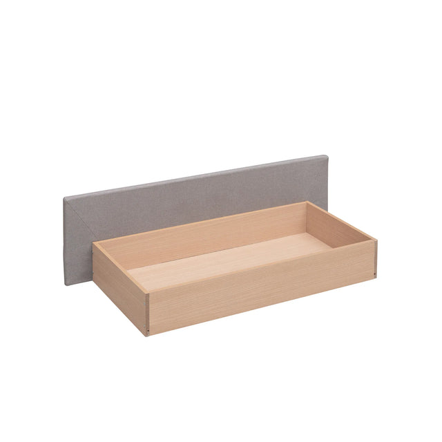 Upholstered Platform Bed With Drawers And Twin XL Trundle - Omega Lifestyles