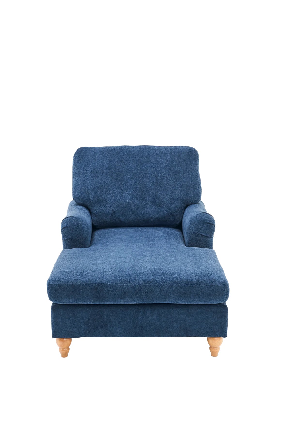 Medium Firm Chenille Upholstery Foam Large Chaise Lounge - Omega Lifestyles