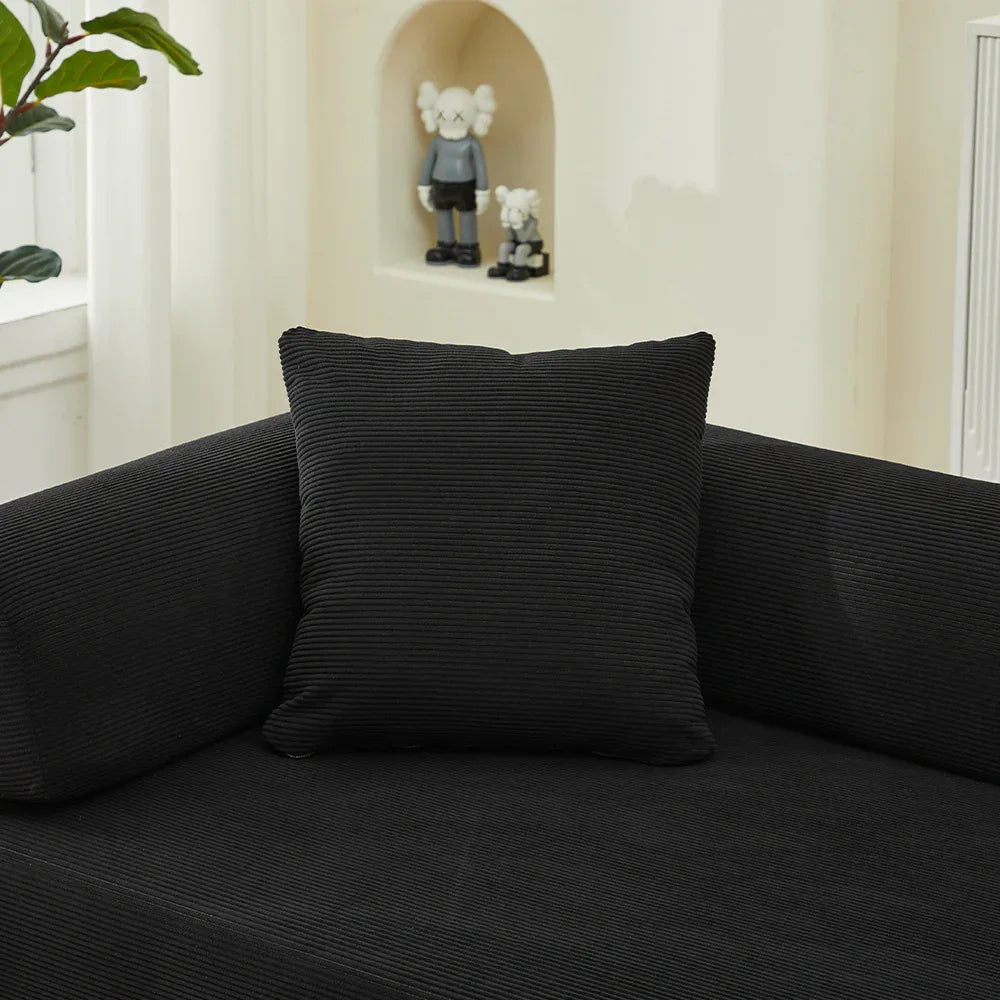 Corduroy Folding Sofa Bed With Foam Spring Mattress - Omega Lifestyles