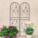 2-Pack Rustproof Metal Garden Trellis For Climbing Plants