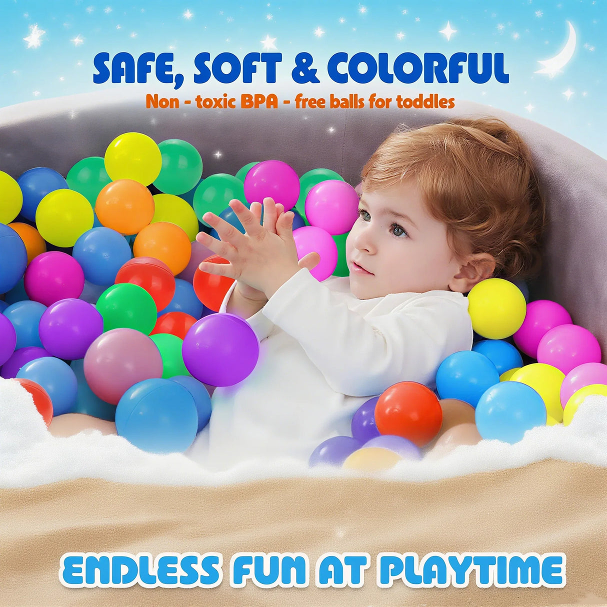 Durable Phthalate Free BPA Free Toddler Play Balls Set - Omega Lifestyles