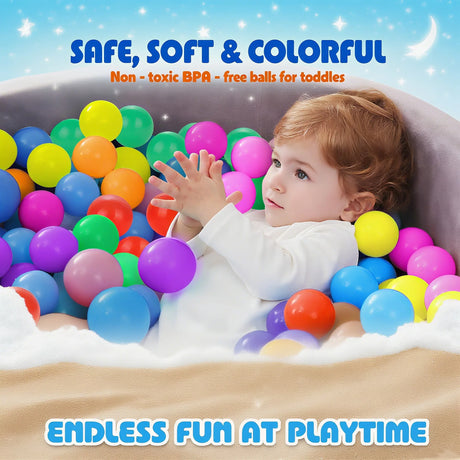 Durable Phthalate Free BPA Free Toddler Play Balls Set - Omega Lifestyles