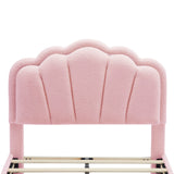 Twin Upholstered Flower-Shape Bed With LED Lighting - Omega Lifestyles