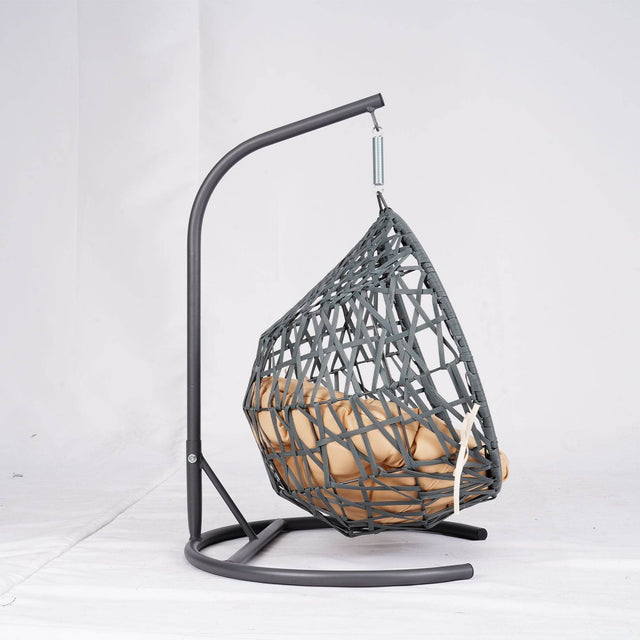 Indoor Hanging Cat Hammock Bed With Stand And Cushion - Omega Lifestyles