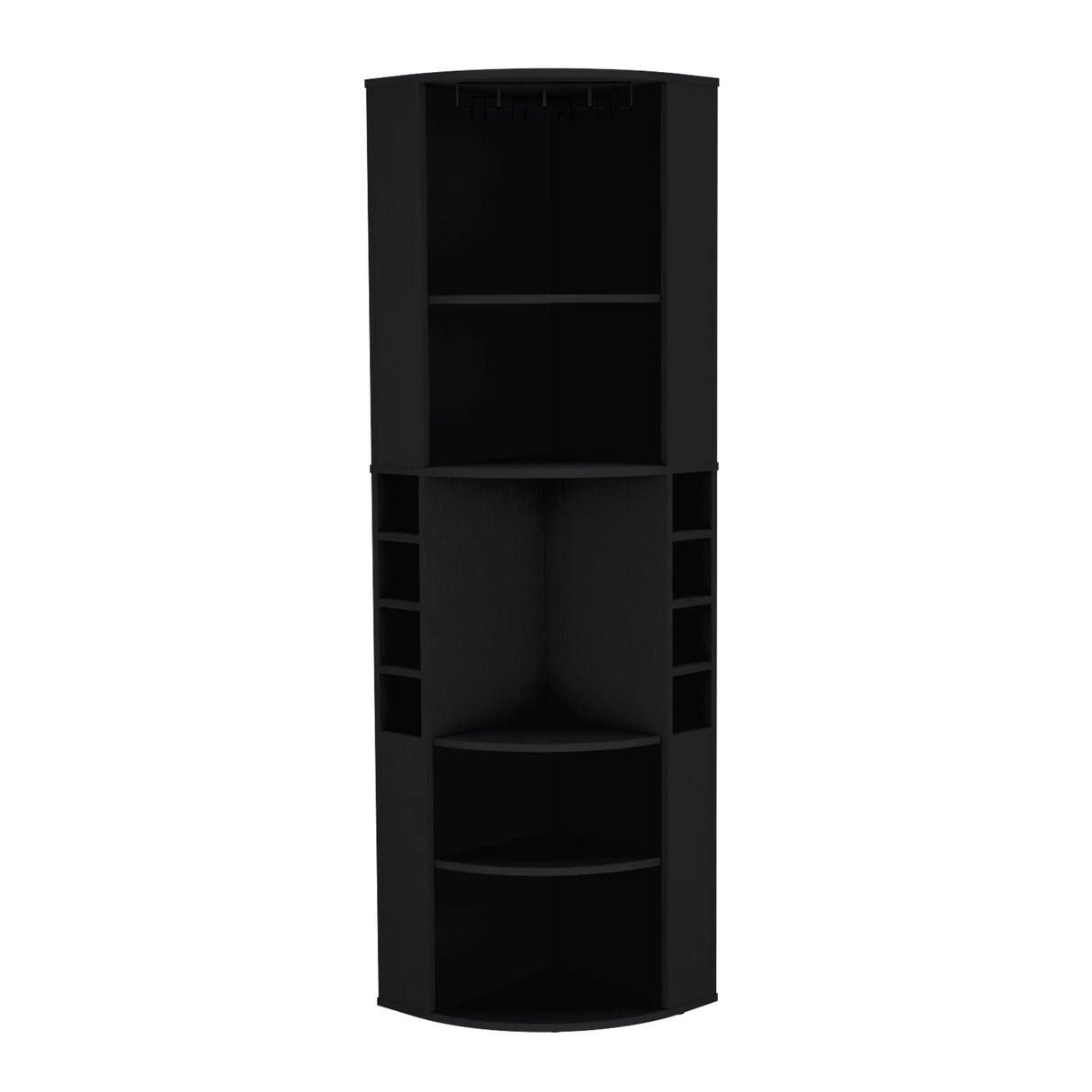 Modern Oban Corner Bar Cabinet With Bottle Storage - Omega Lifestyles