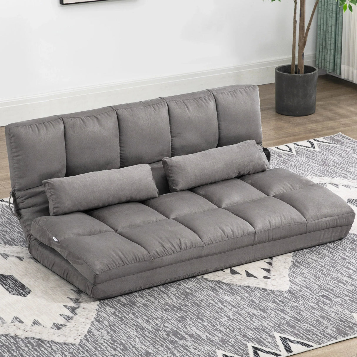 Convertible Folding Floor Sofa Bed With 2 Pillows - Omega Lifestyles