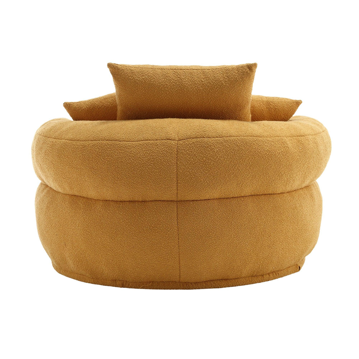 Modern Chenille Circular Sleeper Sofa With Throw Pillows - Omega Lifestyles