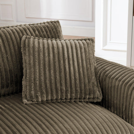 Corduroy Ergonomic Back Support Lazyman Sofa Chair - Omega Lifestyles