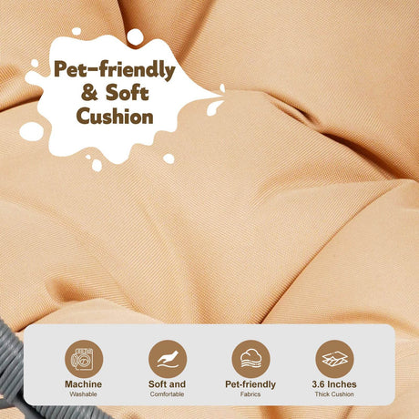 Indoor Hanging Cat Hammock Bed With Stand And Cushion - Sleep Galleria