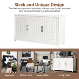 Modern White Particle Board MDF TV Stand Cabinet - Omega Lifestyles