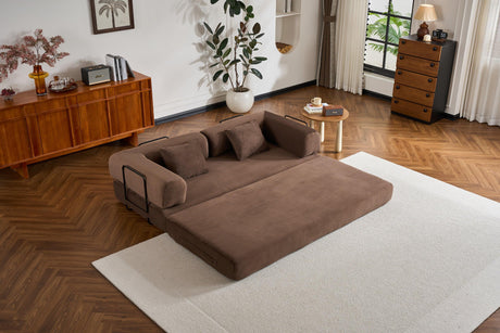 Convertible Corduroy 4-in-1 Sleeper Sofa Bed - Omega Lifestyles