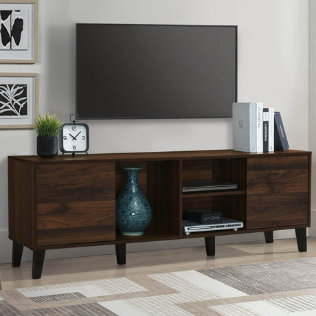 Mid Century Retro Particle Board TV Stand Console - Omega Lifestyles