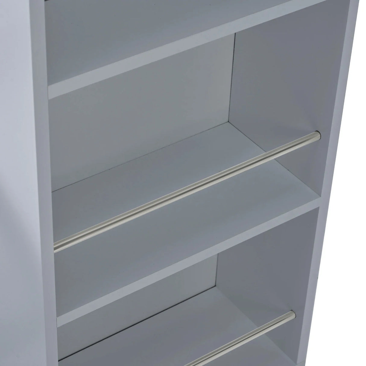 Rolling Kitchen Island With Extended Table Power Outlets LED Lights - Omega Lifestyles