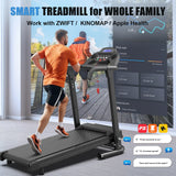 Foldable Portable 2.5HP Treadmill With Handles And App Control - Omega Lifestyles
